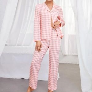 Gingham pajamas